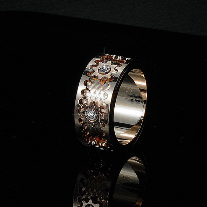 Less Diamonds Mechanical Ring