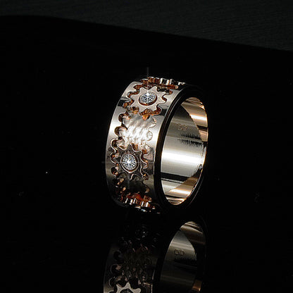 Less Diamonds Mechanical Ring
