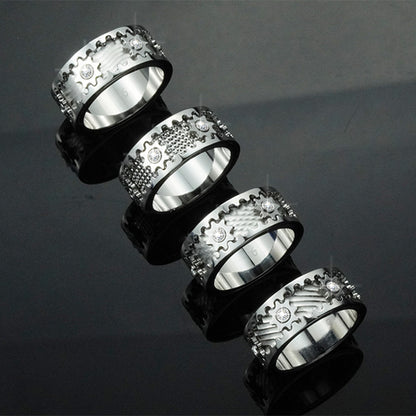 Less Diamonds Mechanical Ring