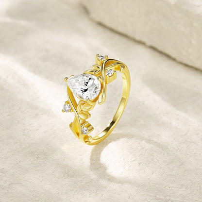 Nature Inspired Moisannite Ring