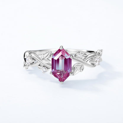 Nature Inspired Alexandrite Ring