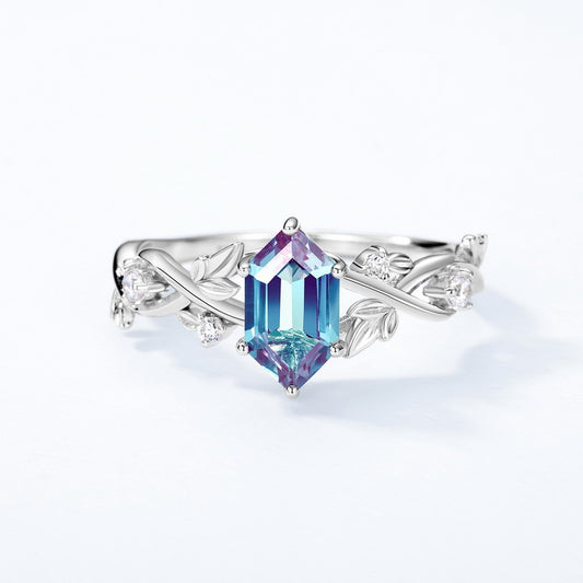 Nature Inspired Alexandrite Ring