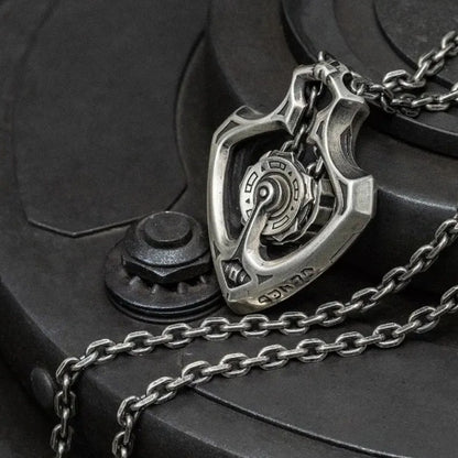 Mechanical Rotatable Gear Pendant