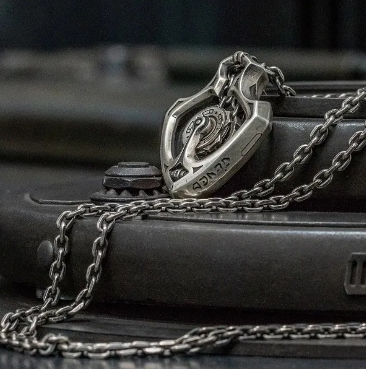 Mechanical Rotatable Gear Pendant