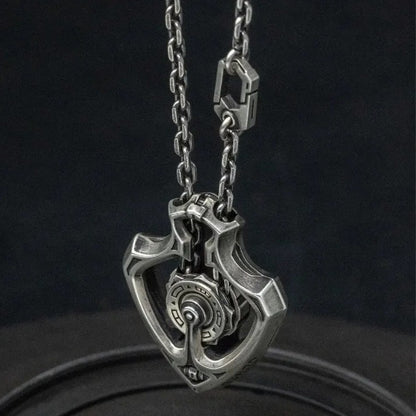 Mechanical Rotatable Gear Pendant