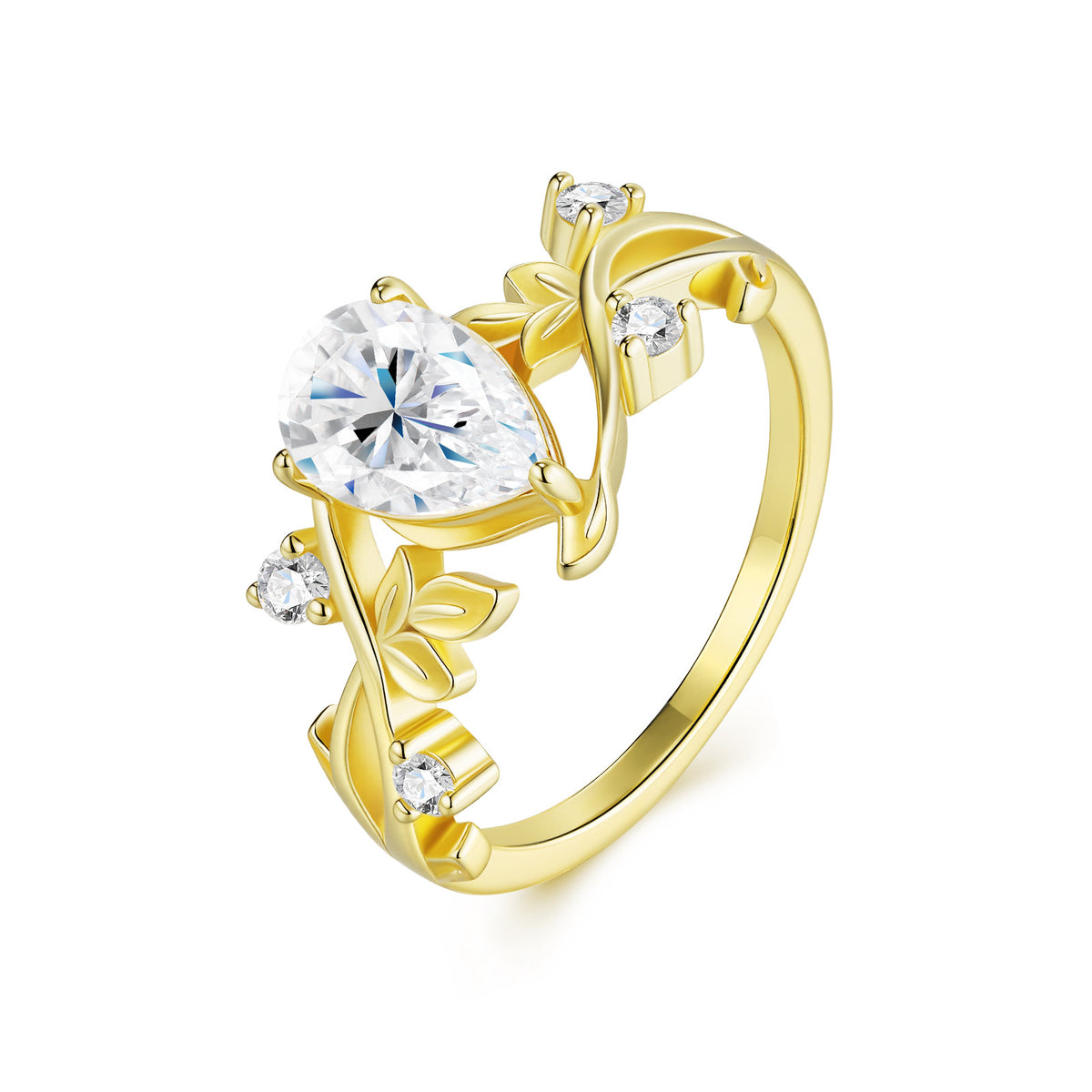 Nature Inspired Moisannite Ring