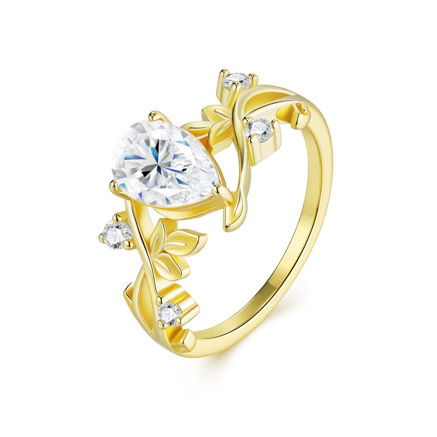 Nature Inspired Moisannite Ring