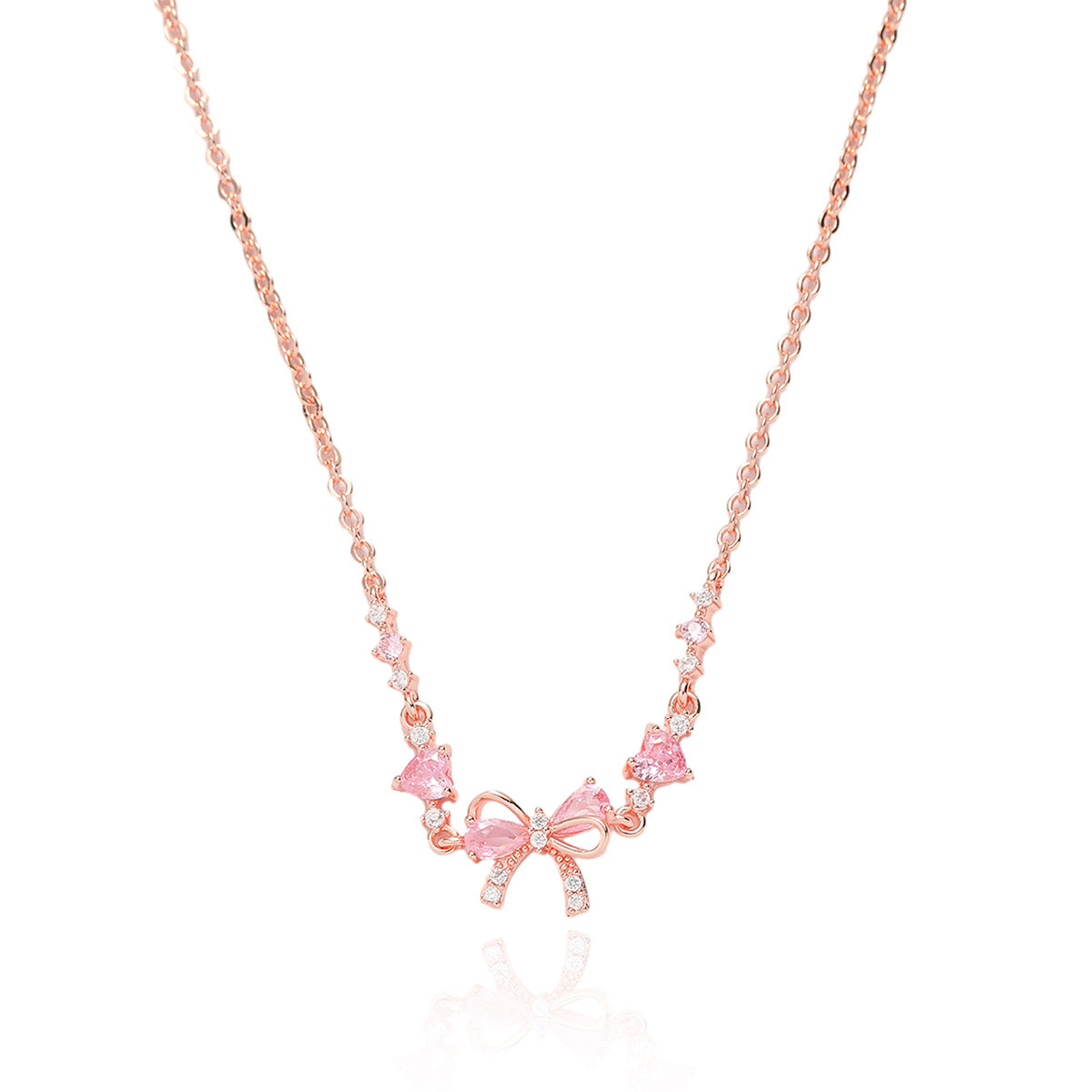 Cute Bow Bracelet, Ring, Necklace Set