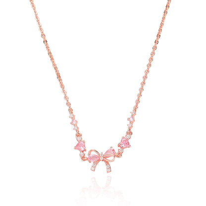 Cute Bow Bracelet, Ring, Necklace Set