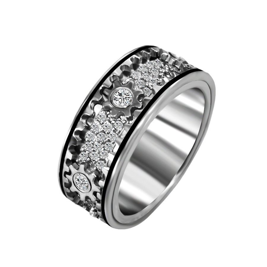 S925 Silver Rotating Starry Ring - Enhanced Edition – HeartGlow Jewelry