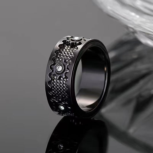 No Diamonds Mechanical Ring