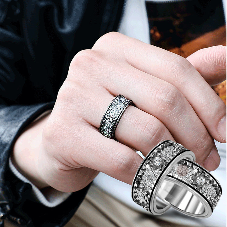 S925 Silver Rotating Starry Ring - Enhanced Edition – HeartGlow S925 Silver Rotating Starry Ring - Enhanced Edition – HeartGlow