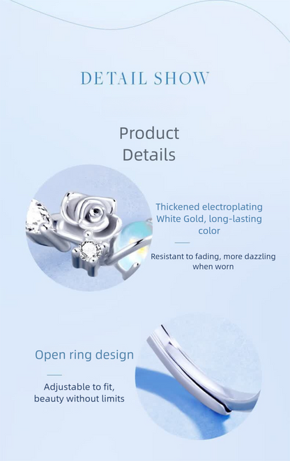 Little Prince and Rose Couple Rings