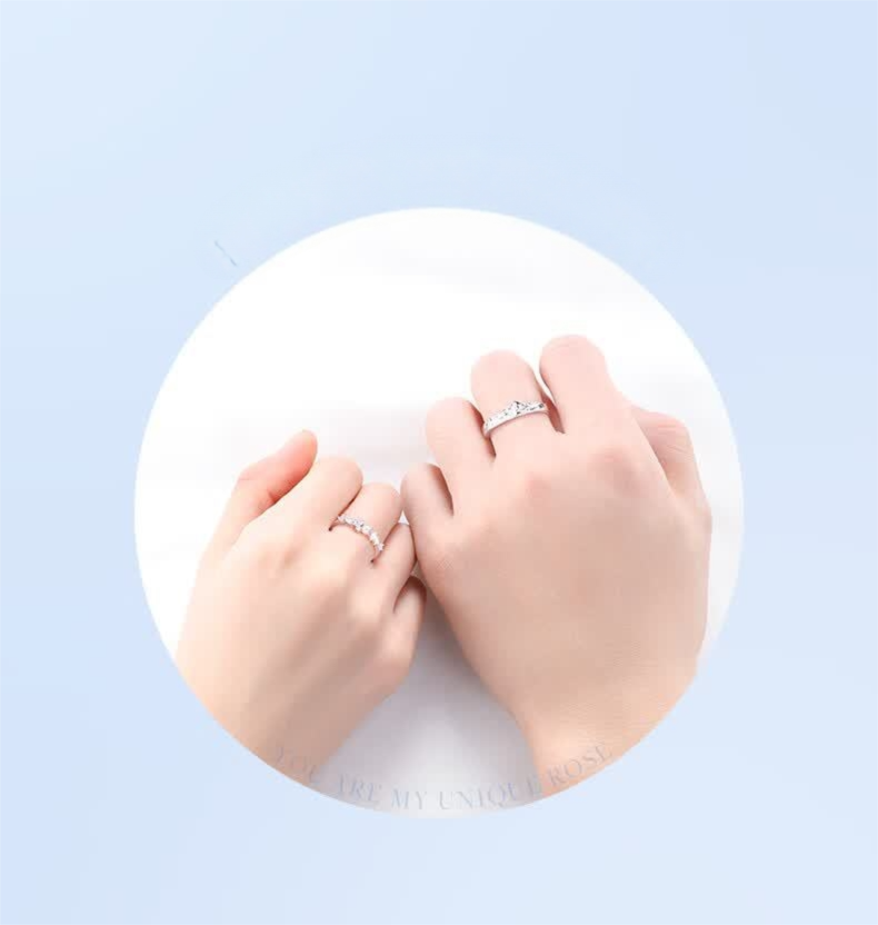Little Prince and Rose Couple Rings