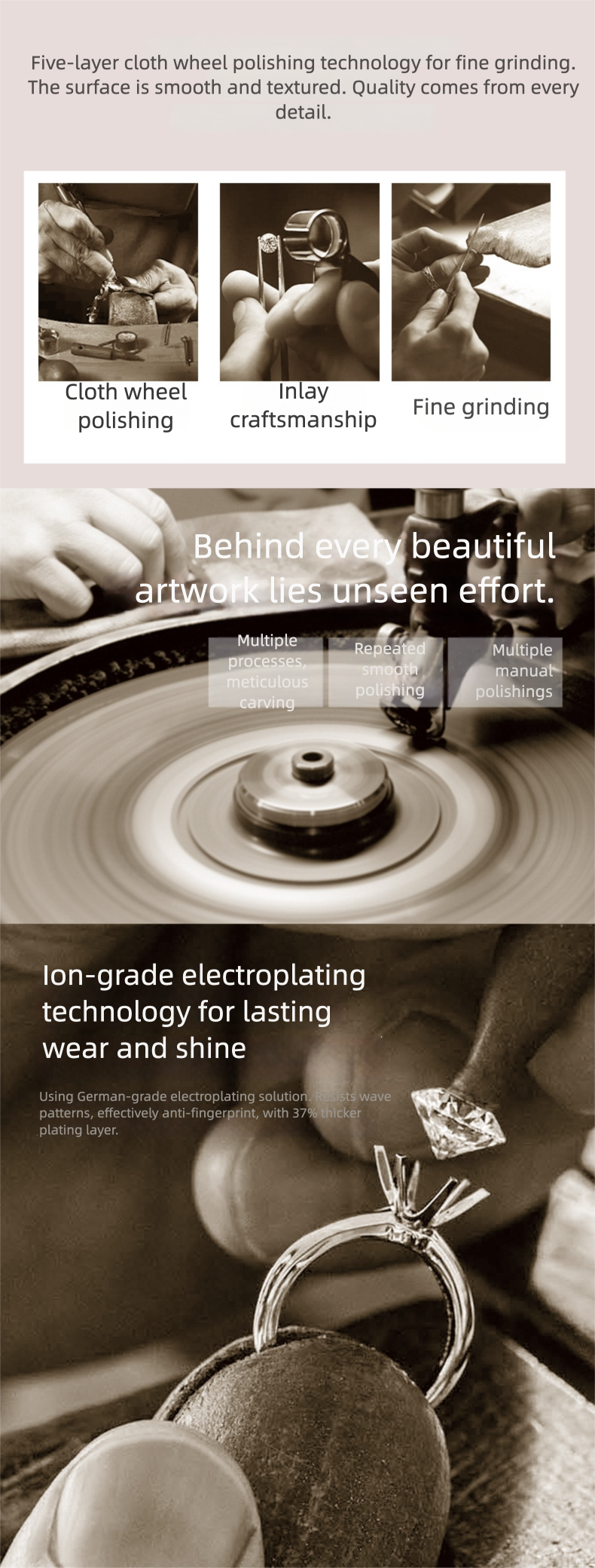 Nature Inspired Moisannite Ring