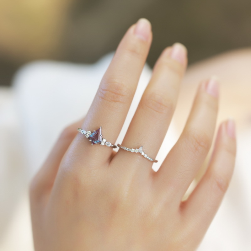 Alexandrite Stack Ring