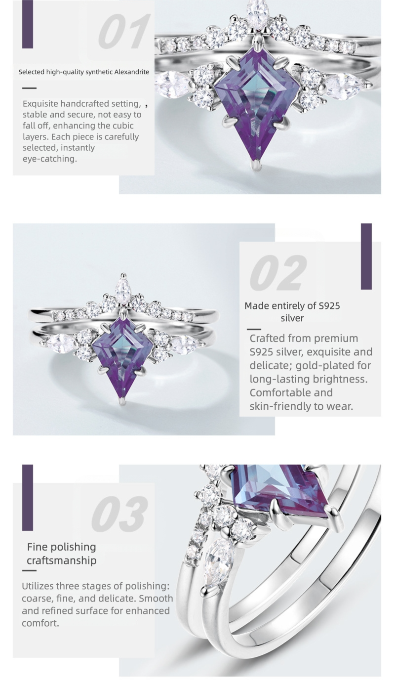 Alexandrite Stack Ring