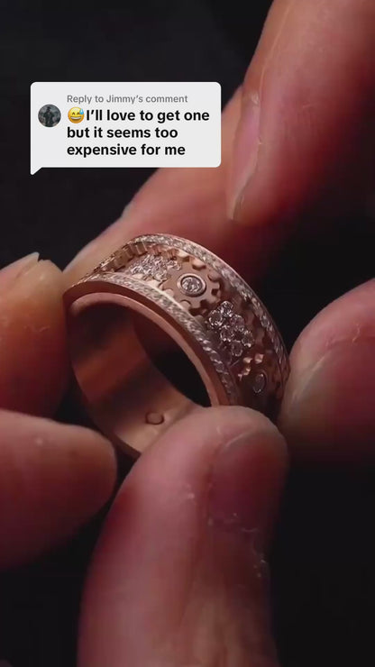 HeartGlow™ Rotating Starry Ring